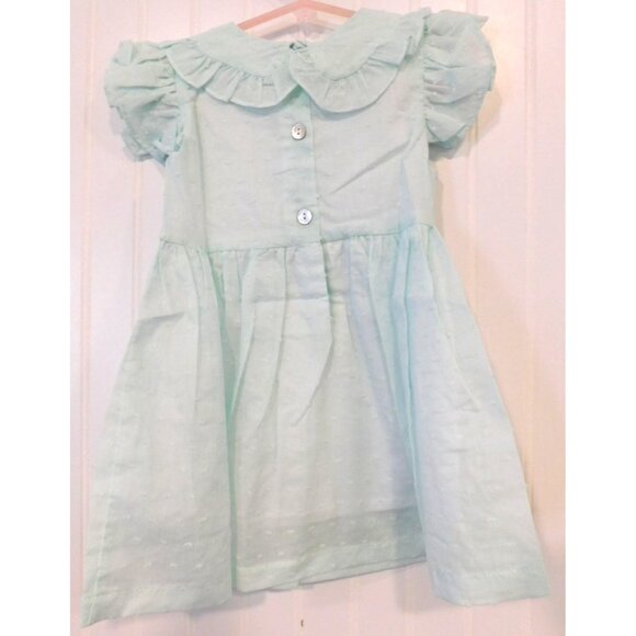 NWT The Oaks Apparel 18 Months 18M Light Green Mint Summer Dress Lined Ruffle - Picture 5 of 5